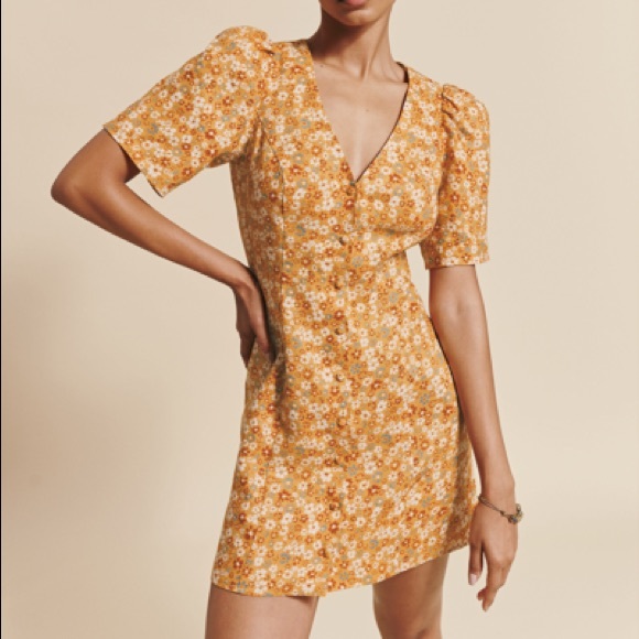 Reformation Joelle Linen Dress - Picture 1 of 2